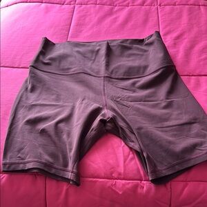 Perfect condition Lululemon shorts. Maroon.  Size 12.